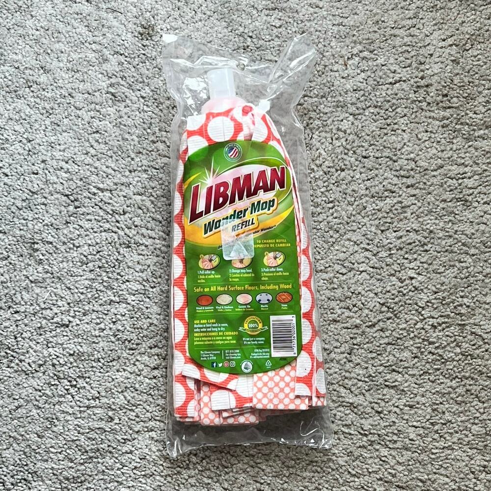 Libman Wonder Mop refill microfiber grip strip replacement.